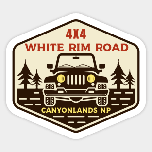 White Rim Road Canyonlands National Park Utah UT 4x4 Mountain Bike Motorcycle Sticker